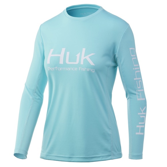 Huk Women's Pursuit Long Sleeve, Performance Shirt + Sun Protection - Picture 1 of 1